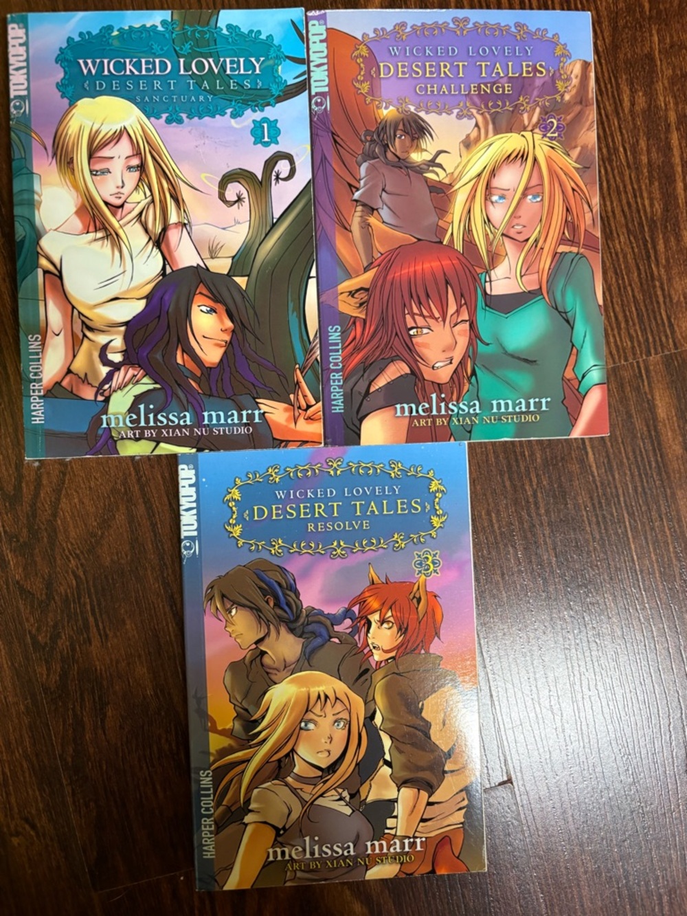 Wicked Lovely desert tales by Mellisa Matt graphic novels 1-3